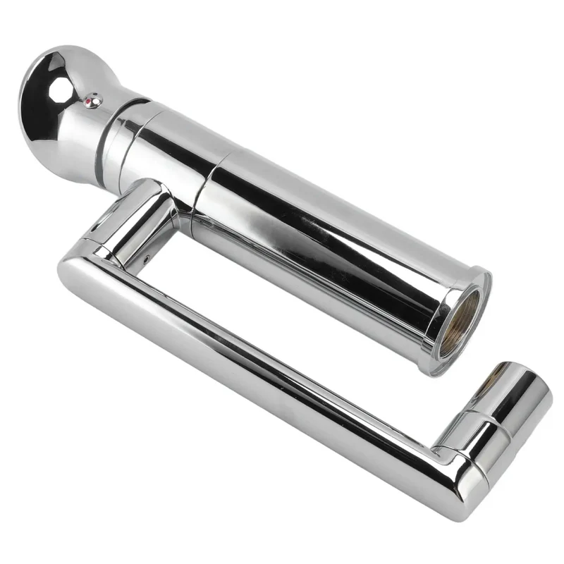 Slick Metal Crossbar Kitchen Sink Faucet With Detachable Spray Hose Single Hole Basin Tap Featuring Spacious Storage Shelf For Low Stress Daily Washing