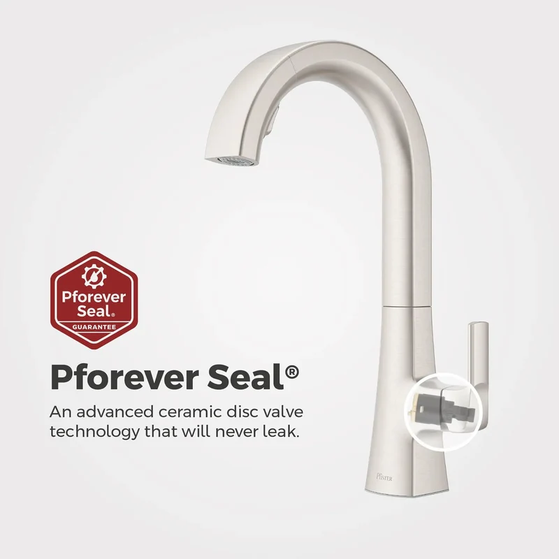Top Shelf Kitchen Faucet With Pull Down Sprayer In Stainless Steel Finish Featuring A High Arc Spout Dual Stream And Spray Switches And A Rock Solid Self Aligning Head For Hassle Free Prep Work In Any Modern Home Kitchen Setup