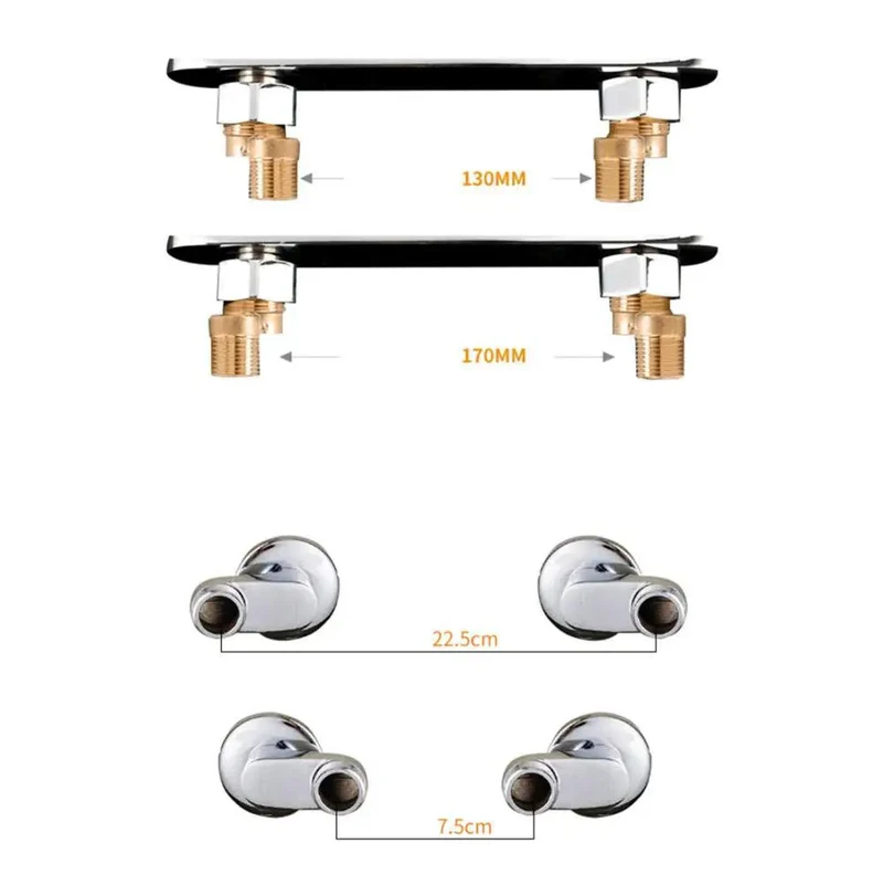 Top-Shelf 304 Stainless Steel Wall-Mounted Faucet Kitchen Sink Hot Cold Multifunctional Tap Durable Non-Toxic Universal Installation For Balcony Laundry Pool No-Fuss Setup Heavy-Duty Design