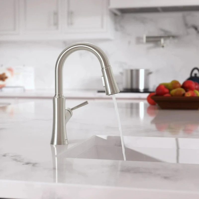 Killer Pull Down Kitchen Faucet Featuring Slick Magnetic Docking Spray Head And Ultra Tough Scratch Resistant Stainless Steel Finish Single Handle Design Smooth Glide Motion Effortless Daily Washes Modern Transitional Vibe