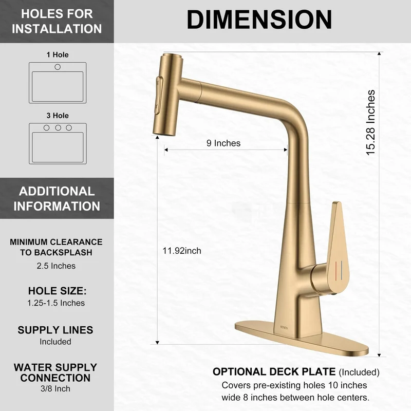 Straight Up Lead Free Certified Single Handle Kitchen Faucet With Pull Down Sprayer In Refined Champagne Bronze Finish Built Tough For The Daily Grind And Modern Home Upgrades