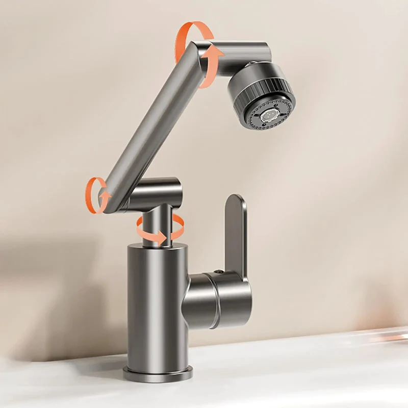 Heavy Duty Kitchen Faucet Extender Spins Smooth 360 Degrees With Flexible Retractable Arm Finished In Sleek Matte Black Makes Sink Chores A Breeze And Saves Gobs Of Counter Space