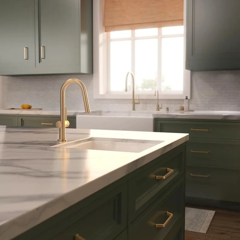 Modern High Arc Kitchen Faucet Featuring A Smooth Magnetic Pull Down Spray Head One Handle Switch And Slick Brushed Bronze Finish For Zero Hassle Cleaning And Total Kitchen Flex