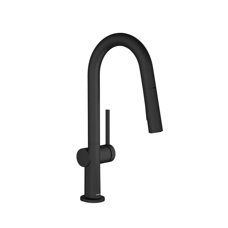 Modern High Arc Pull Down Kitchen Faucet In Slick Matte Black, Single Handle Control, Magnetic Spray Wand, Tight Fit Sink Setup, Clean Lines And Low Flow Efficiency For A Straight Up Game Changing Upgrade