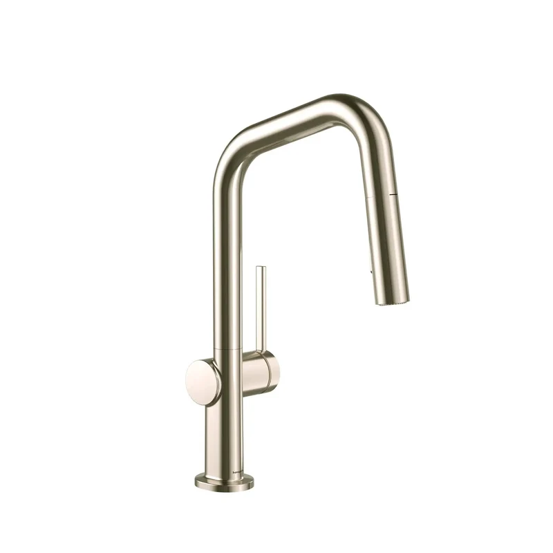 Top Tier Pull Down Kitchen Faucet Featuring Magnetic Hand Sprayer And No Sweat Single Handle Lever Finished In Premium Polished Nickel For Chef Ready Daily Kitchen Cleaning