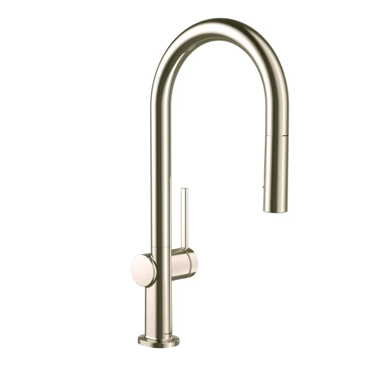 Modern Single Handle Pull Down Kitchen Faucet Quick Attach Magnetic Sprayer Slick Polished Nickel Finish Heavy Duty Build For No Sweat Installation And Top Shelf Kitchen Upgrade