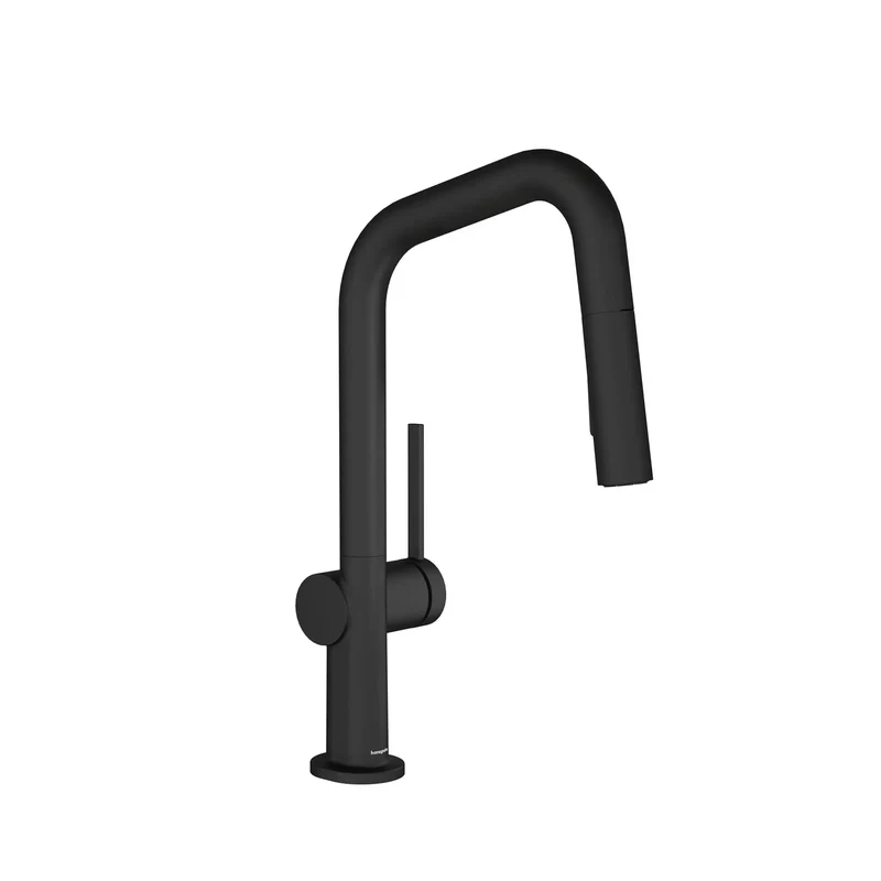 Prime Grade Pull Down Kitchen Faucet With Slick Magnetic Sprayer And Single Lever Control Featuring A Knockout Matte Black Finish Smooth Arc Spout And Steady Flow For Hassle Free Daily Cooking Tasks