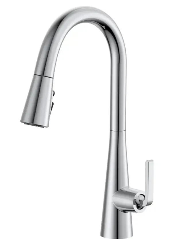Top Shelf Pull Out Kitchen Faucet Featuring A Slick Chrome Spray Head And No Nonsense Heavy Duty Zinc Alloy Frame Crafted For Stress Free Daily Sink Cleaning At Home
