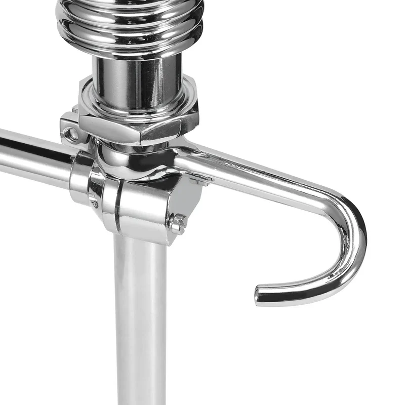 Pro Grade Commercial Kitchen Faucet Featuring Hella Sturdy Die Cast Brass Body Super Slick Pull Down Hose Sprayer And Zero Fuss 360 Degree Swivel Flow In Polished Chrome