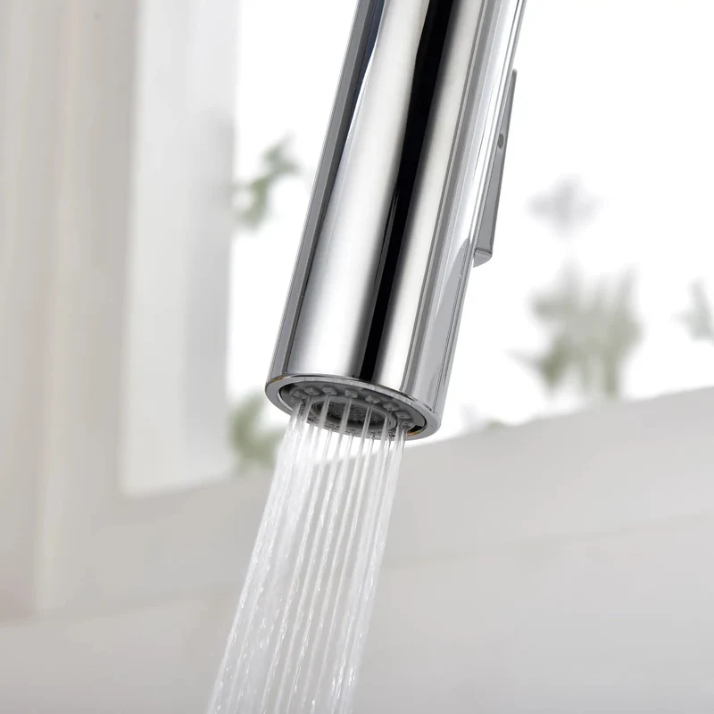 Premium Brushed Gold Kitchen Faucet With Pull Down Sprayer Providing Dual Spray Modes And Hella Tough Corrosion Resistant Stainless Steel Build For Quick Daily Cleaning Tasks