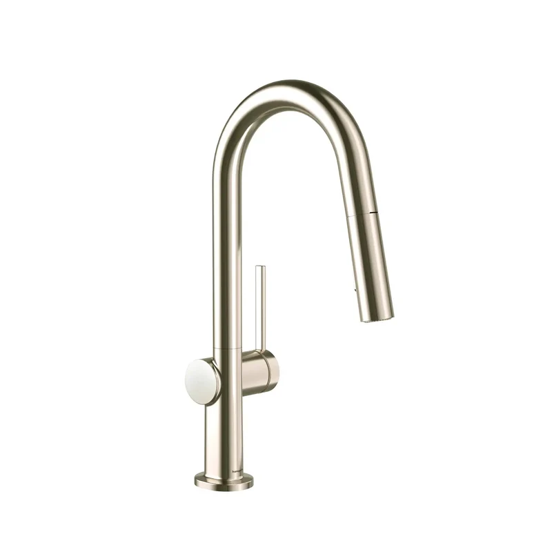 Top Tier Pull Down Kitchen Faucet with Magnetic Hand Sprayer and Smooth Single Handle Operation Boasting High Arch Spout in Sleek Polished Nickel Finish That Delivers Fresh Updates and Zero Hassle Sink Cleaning Daily