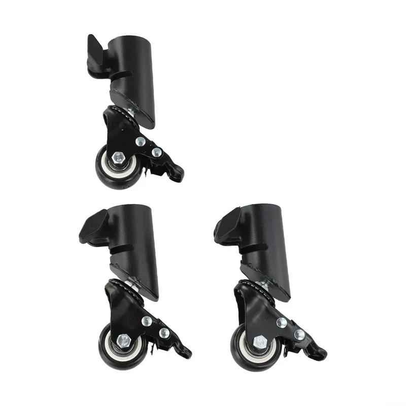 L-Shaped Caster Wheels with Silent Ball Bearings for Speaker Tripods and Heavy Furniture Smooth Rolling Easy Install Quiet Glide 66 Lbs Load Capacity Badass Stability for Your Gear Setup No Nonsense Quality That Slaps