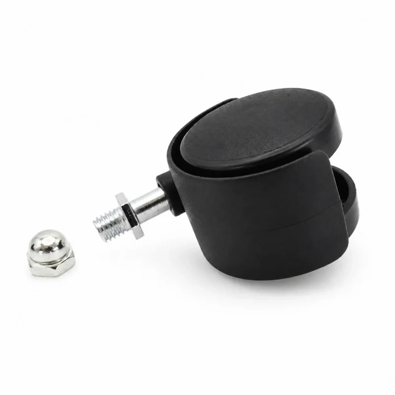 Glide Like Butter Four Pack Swivel Caster Wheels With Brakes For Oil Filled Radiators And Electric Heaters Replacement Casters For Furniture And Bath Chairs Floor Safe Plastic Design Quiet Operation Black