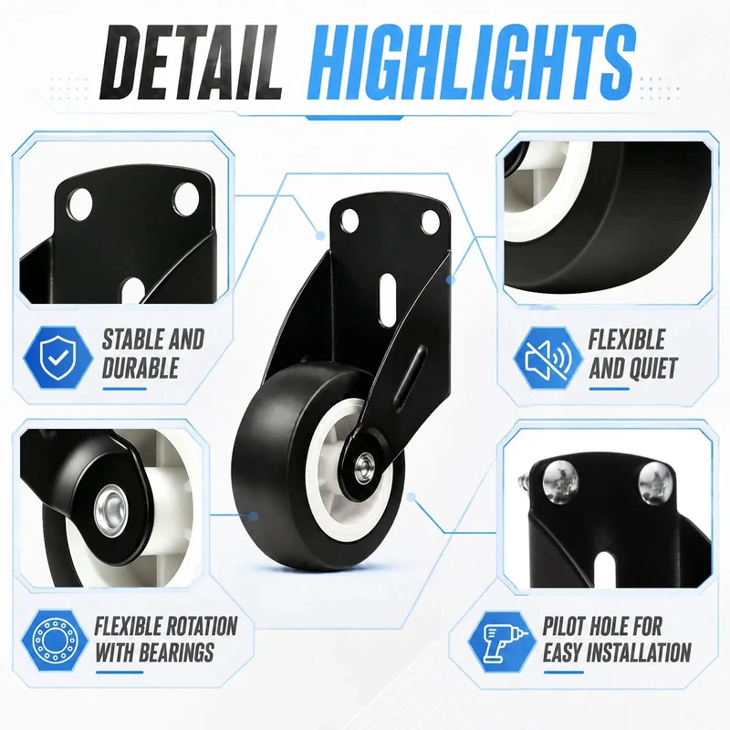 Premium Pack Of Twelve Black Two Inch Anti Sag Gate Support Wheels Delivering Dead Smooth Rolling Caster Action For Heavy Duty Wood Fences And Patio Gates No Sweat Diy Replacement Upgrade