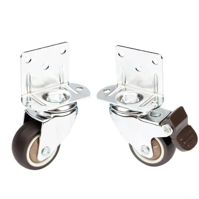Silky Smooth Silent Furniture Casters Heavy Duty TPE Swivel Wheels With Brake For Hardwood Floors Office And Nursery Mute Floor Savers Just Roll Right Along