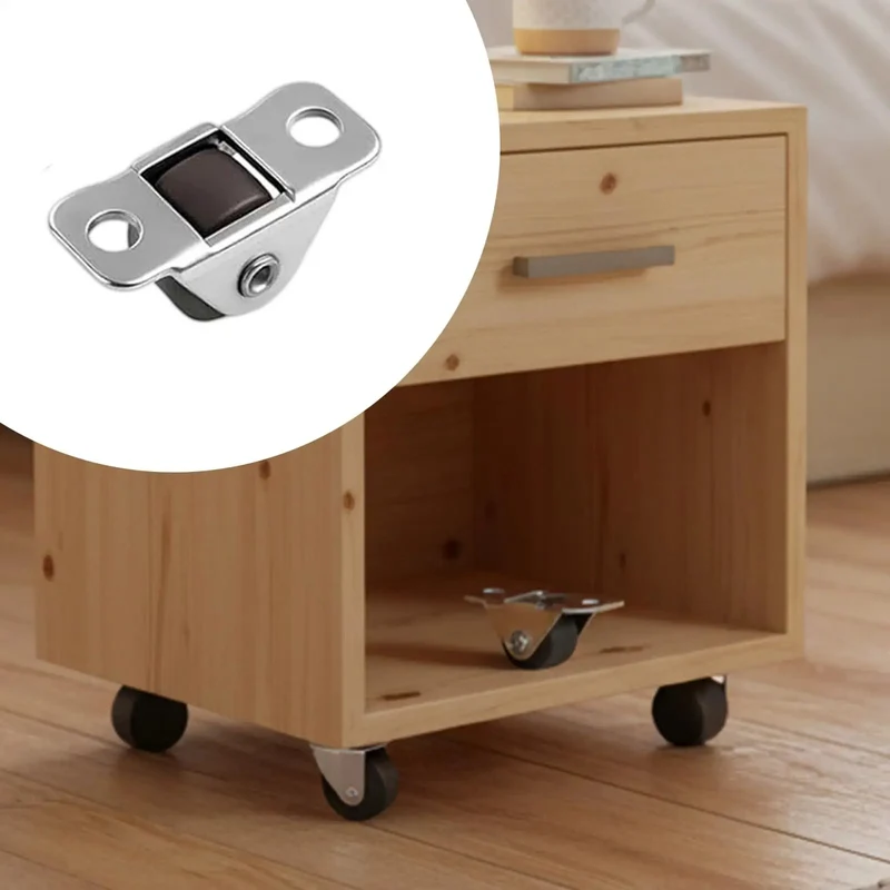 Silent Glide Small Furniture Casters With Built Tough Steel Bases Whisper Quiet Chair Rollers No Sweat Bottom Mount Slip On Wheels Effortless Floor Mobility Solution 20 Pack