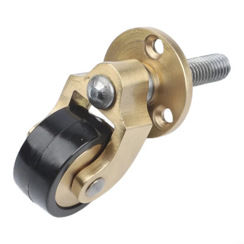 Heavy Duty Solid Brass Caster Wheels With Silent Bearings For Furniture Rock Solid 360 Swivel Casters That Roll Silky Smooth And Move Heavy Sofas Without Marring Hardwood Floors Always