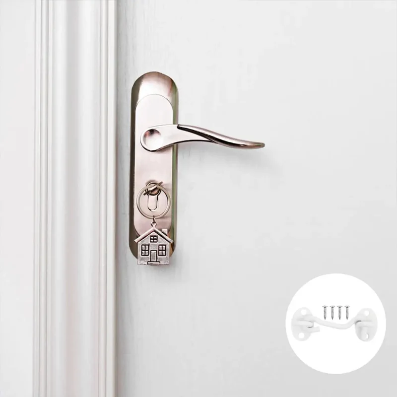 Heavy Duty Stainless Steel Gate Hook And Eye Bolt Latch For Doors Windows Sliding Barn Cabinets Featuring Straight Up Badass Outdoor Security Lock Designed For Shed Fence And Cabin Hardware