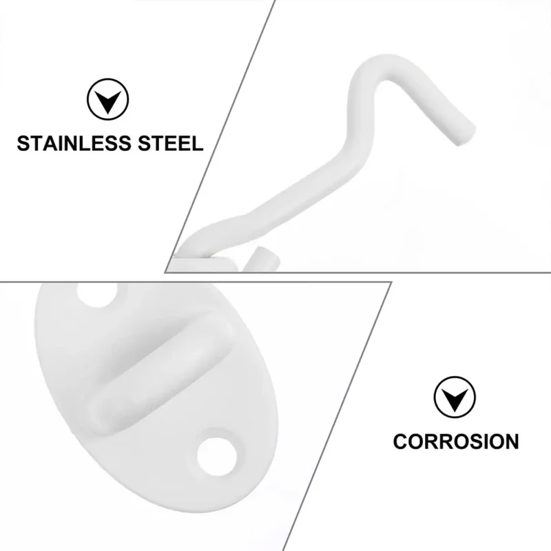 Heavy Duty Stainless Steel Gate Hook And Eye Bolt Latch For Doors Windows Sliding Barn Cabinets Featuring Straight Up Badass Outdoor Security Lock Designed For Shed Fence And Cabin Hardware