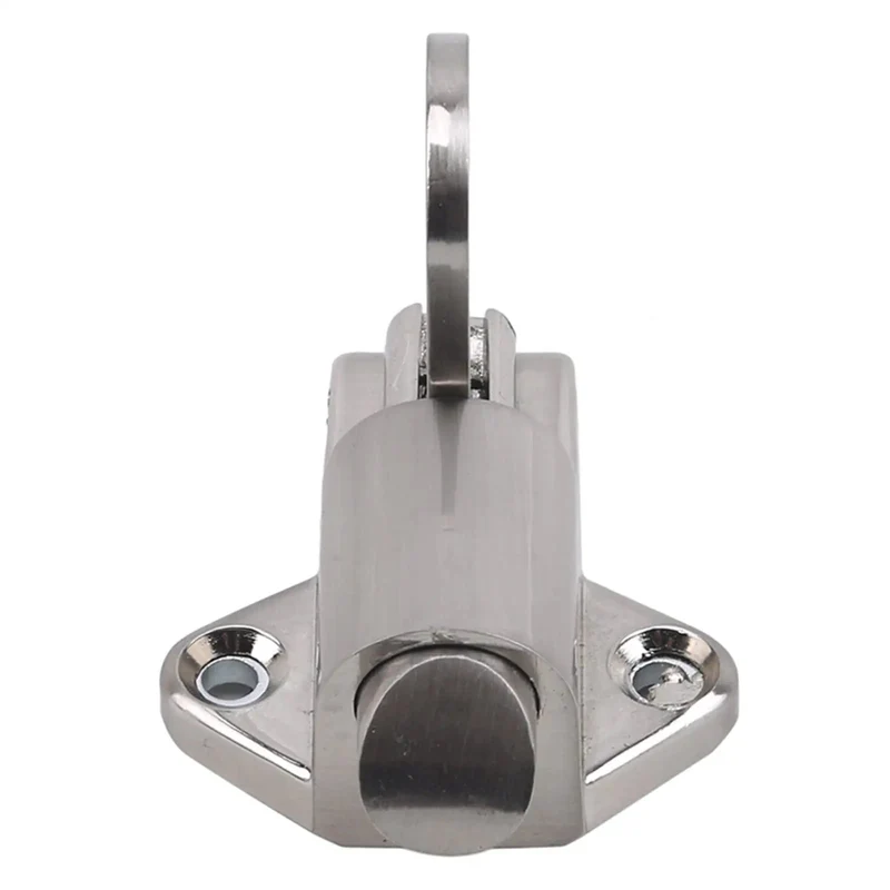 Premium Heavy Duty Spring Loaded Bolt Latch With Zinc Alloy Pull Ring And Quick Grip Rubber Hasp For No Fuss Gate Shed Cabinet Sliding Door Security Lock Mount