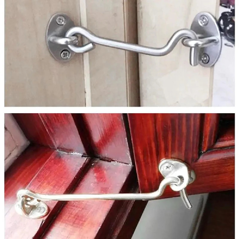 Heavy Duty Snap Latch Hook For Yard Gate And Storage Shed With Snag Free Push Button Design For Tough As Nails Home Security And Pet Proof Door Lockdown Setup Plus All Weather Steel Build