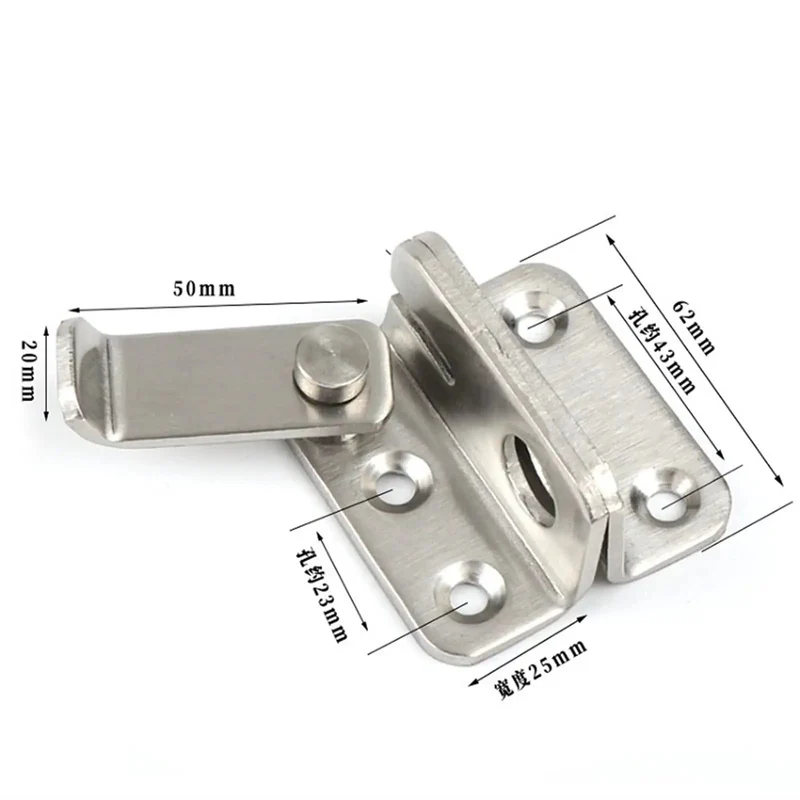 Stainless Steel Spring Latch Bolt Lock For Doors And Cabinets Featuring Heavy Duty Toggle Catch That Snaps Right Into Place For Rock Solid Security And Hassle Free Diy Installation