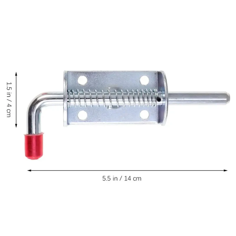 Hella Tough Spring Pin Latch Locks Pair For Utility Trailer Gates Rust Resistant Sliding Bolt Door Gripper Secure Your Haul Tight Built Damn Good For Long Runs