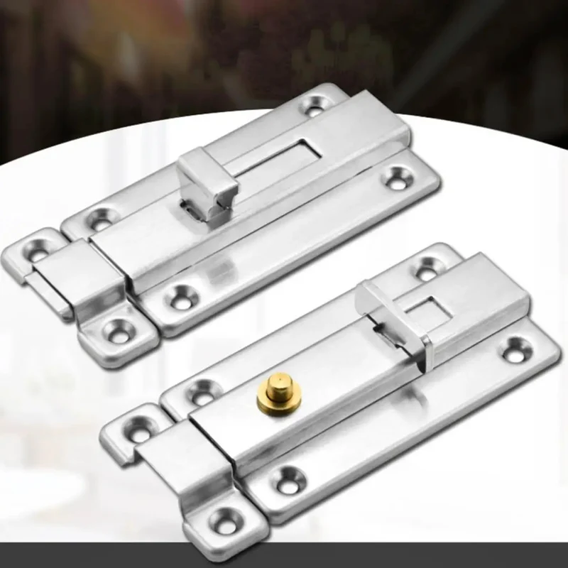 Heavy Duty Stainless Steel Automatic Spring Door And Gate Latch Low Profile Security Slide Bolt Works Super Smooth Zero Hassle Weekend Setup For Yard Gates And Fences