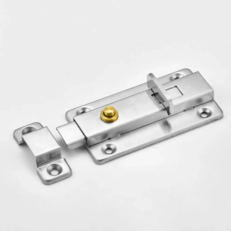 Heavy Duty Stainless Steel Automatic Spring Loaded Safety Door Latch For Bathroom Bedroom Or Backyard With No Sweat Setup Smooth Action Reliable Security Gate Catch Design