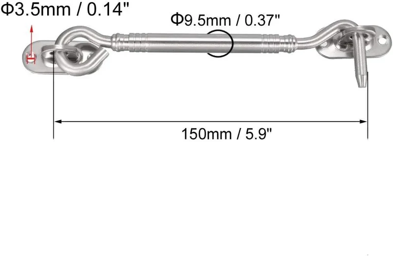 Rugged Stainless Steel Gate Hook Latch With Easy Snap Push Button For Cabinet Doors Fence Gates And Windows Solid Grip Mounting Screws Included For Everyday Use