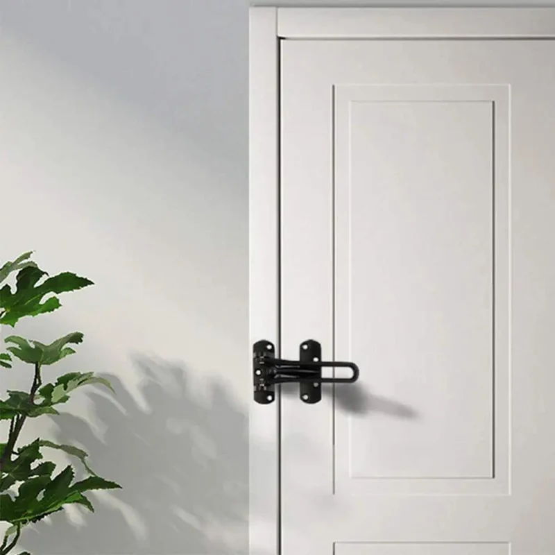 Rustic Wood Sliding Door Lock Hasp Gate Bolt Security Latch Heavy Duty Anti Theft Hardware For Exterior Doors That Puts The Brakes On Burglars And Locks Sheds Down Tight