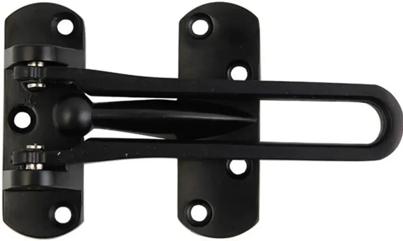 Super Secure Sliding Bolt Lock Gate Latch For Wood Doors Zinc Alloy Heavy Duty Anti Theft Security Buckle Kid Proof Child Safety Latch With Fixed Thickened Design And Rock Hard Durability