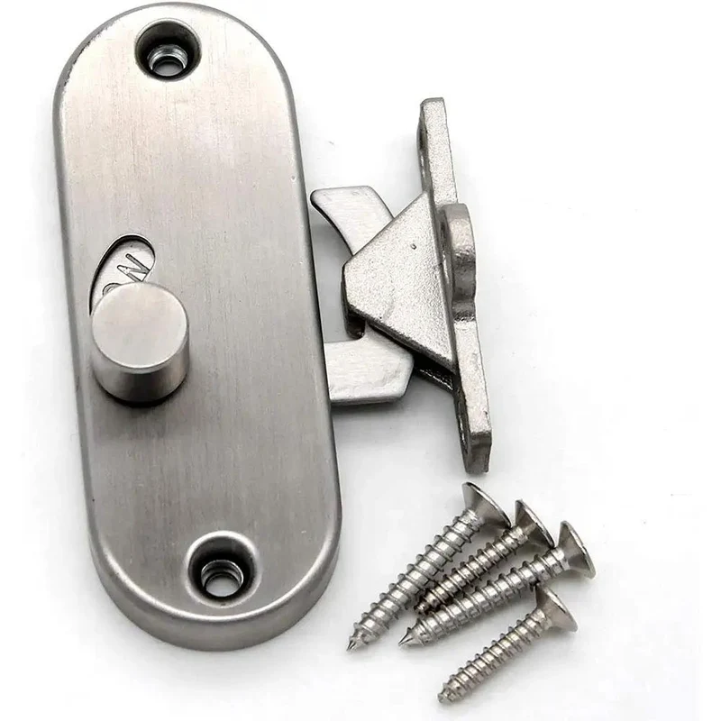 Heavy Duty Stainless Steel Sliding Door Lock And Barn Gate Hasp Latch For Secure Shed Privacy Bolt Built Tough As Nails With Foolproof Design And Smooth Operation Hardware Included