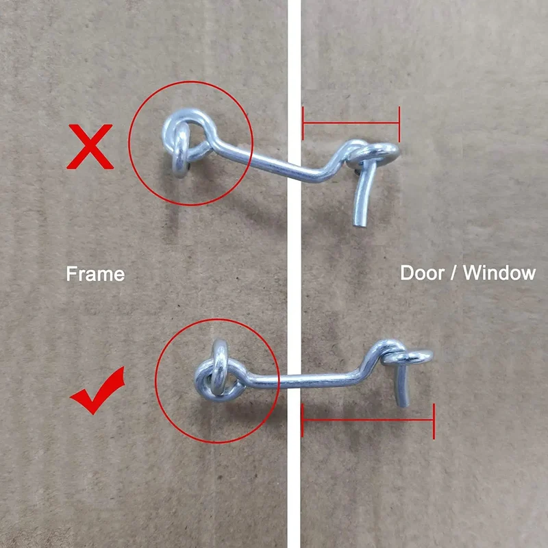 Hella Durable Galvanized Steel Swivel Hook Latch For Wooden Doors And Windows With Secure Snap Lock Closures Easy Peasy Install Top Tier Hardware For Your DIY Creations