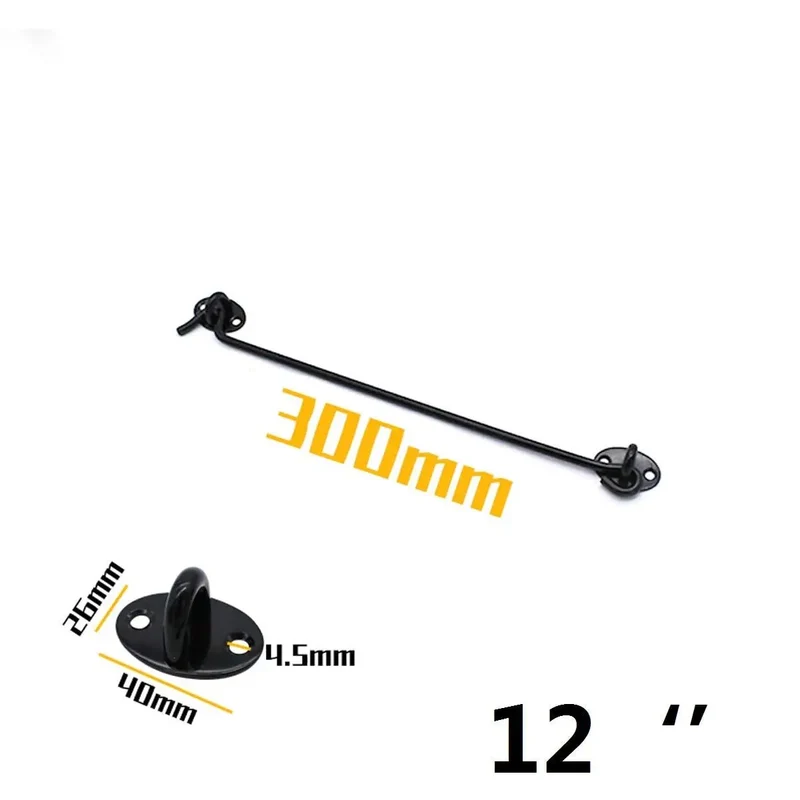 Heavy Duty Stainless Steel Hook And Eye Latch With Mounting Screws Solid As A Rock For Gates Cabinets And Windows Rust Resistant Catch Blocks Cold Drafts On Left Or Right Doors Fast Install Keeps Your Shed Hella Secure Through Rough Weather