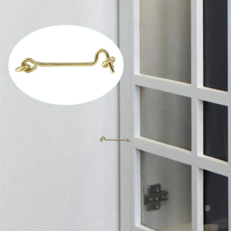 Heavy Duty Iron Gate Hook And Eye Latch With Screws For Sliding Barn Doors And Windows Rock Solid Cabin Style Catch No Brainer Install Secure Lock Pro Quality Interior Hardware Piece