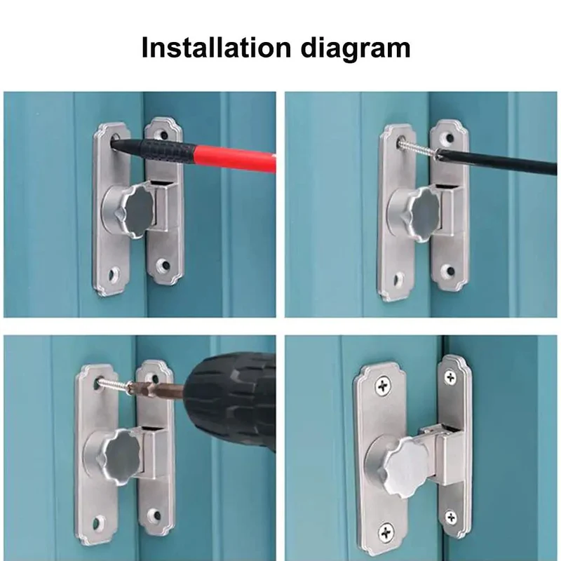 Heavy Duty Stainless Steel Door Latch With 90 Degree Folding Barn Gate Lock Rock Solid Build Hella Secure Bolt Resists Rust And Looks Damn Sharp For Outdoor Yard Security Projects