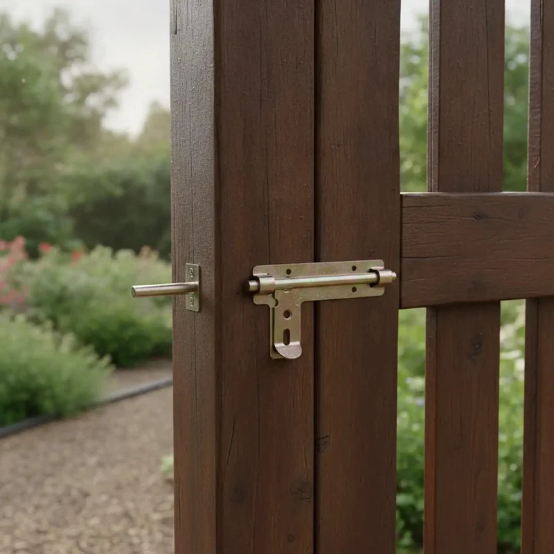 Tough As Nails Manual Slide Bolt Gate Latch Lock For Outdoor Fences And Barn Doors With Rock Solid Weatherproof Strike Plate Hardware To Keep Your Backyard Secured Tight