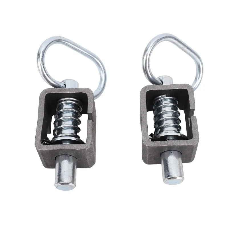 Heavy Duty Badass Spring Latch Weld On Kit For Trailer Doors And Gates Featuring Round Tube Bracket For Quick Frame Securing On Dump Trailers And Tailgates