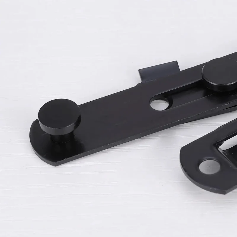 Heavy Duty Gate Latch Door Hasp With Slot Design In Matte Black No Fuss Quick Install Screws Included Built Dang Solid For Windows Cabinets Gates And Pet Cages Knockout Everyday Security