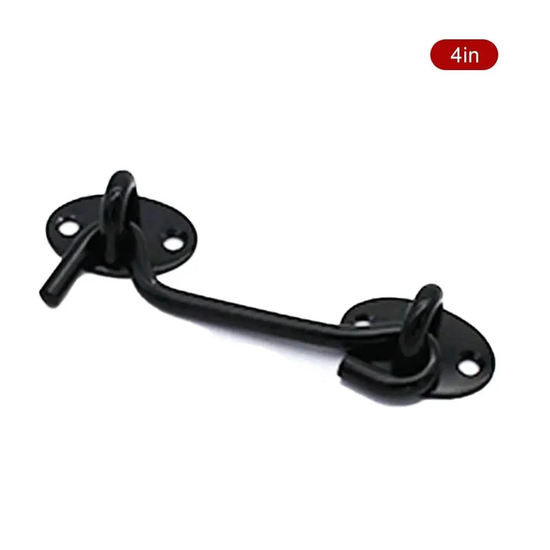 Tough As Nails Door Hook And Eye Latch With Included Mounting Screws For Cabinets Gates And Windows Rust Proof Steel Security Bolt Shut The Latch Firmly And Secure Your Spot Daily