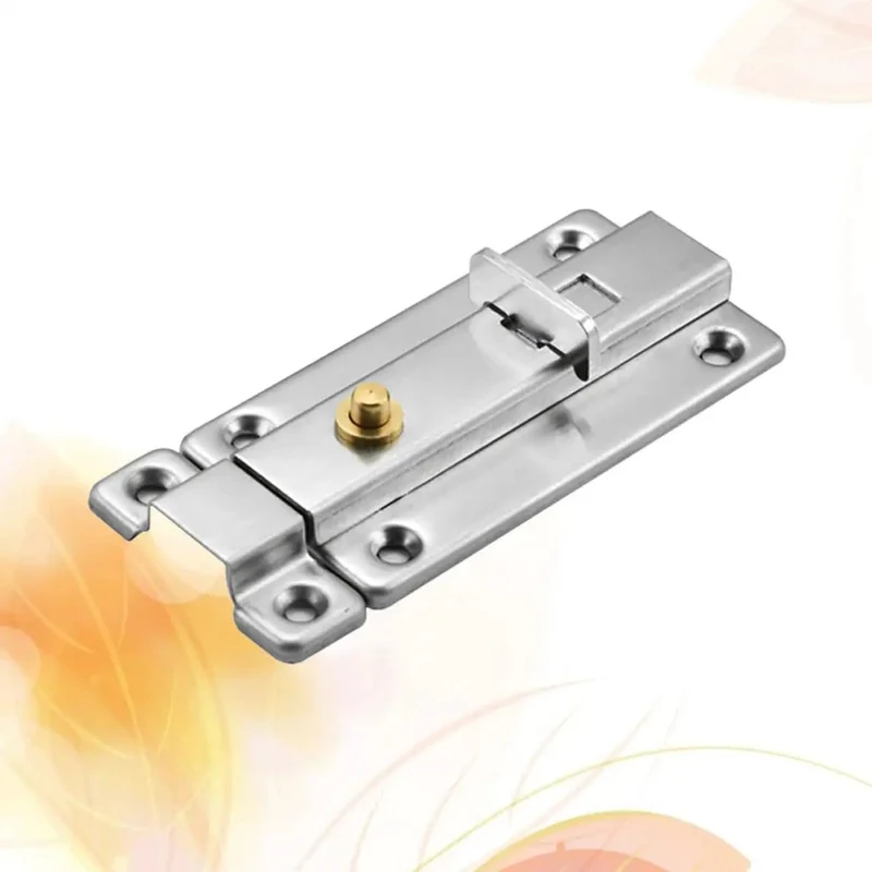 Heavy Duty Stainless Steel Spring Loaded Gate Latch Built Like A Tank For Tough Outdoor Use Easy Snap Together Setup Low Profile Auto Bolt Kit Includes Screws For Gates Or Barn Doors