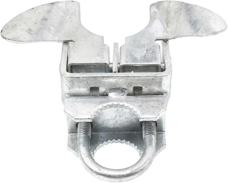 Rock Solid Chain Link Fence Butterfly Gate Latch With Killer Grip Lock Secures 1 3/8 Inch Pipe And 1 7/8 Inch OD Post Black Finish Built Tough For Any Backyard Perimeter No Sweat Installation With 2 Inch Throw To Block Intruders Dead Simple Setup
