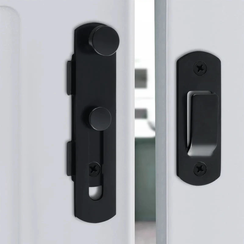 Rugged Black Stainless Steel Gate Latch For Sliding Doors And Wood Garden Sheds Built Tough To Keep Your Yard Secure With A Badass Grip And Hella Long Lasting Build