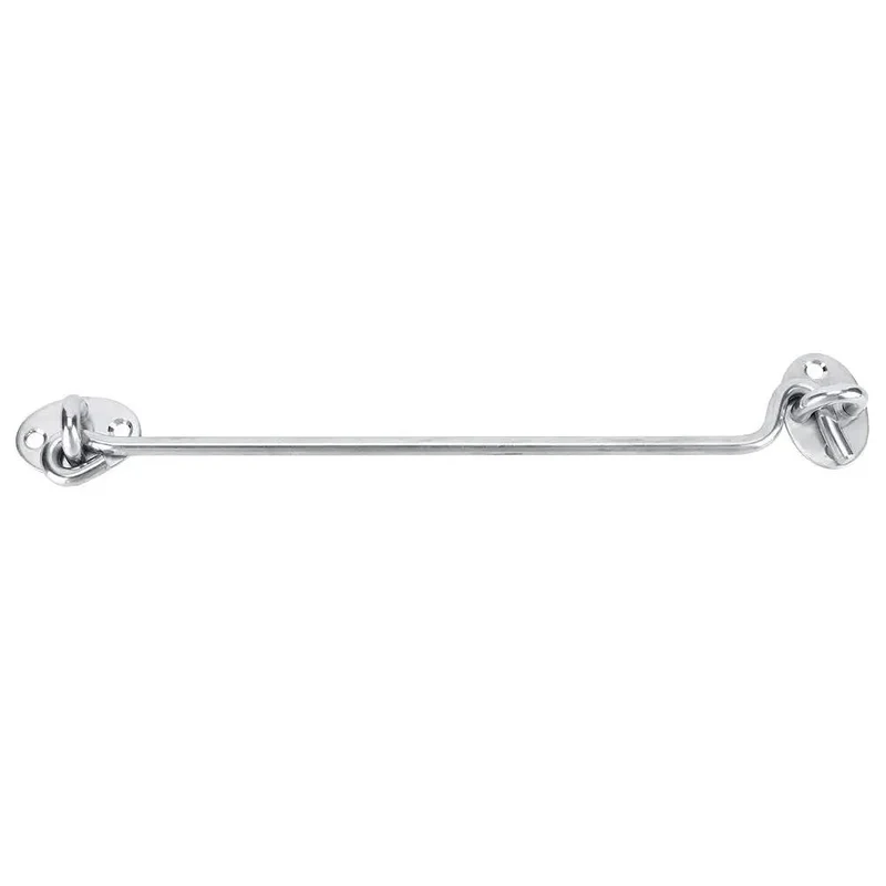 Tough As Nails Three Piece 10 Inch Privacy Hook Eye Latch Locks Built From Heavy Duty Stainless Steel For Cabin Doors And Windows With Rock Solid Security That Keeps Everything Shut Tight