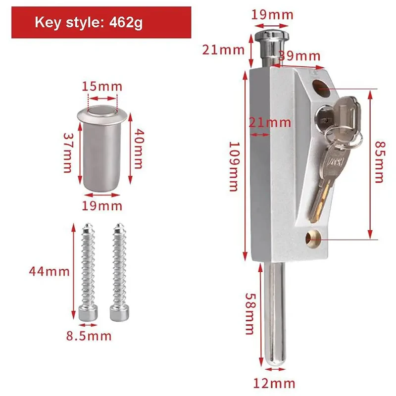 Tough As Nails Surface Mount Door Lock With Heavy Duty Spring Bolt And Built Like A Tank Zinc Alloy Build For Secure Driveway And Garden Gate Anti Theft Protection For Outdoor Use
