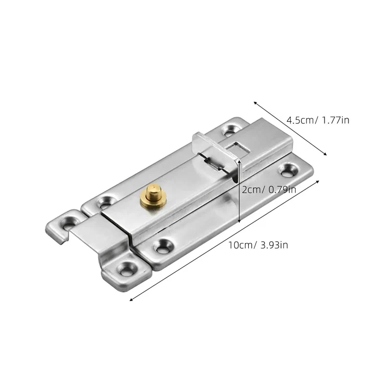Top Shelf Stainless Steel Gate Latch With Automatic Spring Mechanism Rock Solid Outdoor Security Bolt Hardware Hassle Free Easy Install Low Profile Build