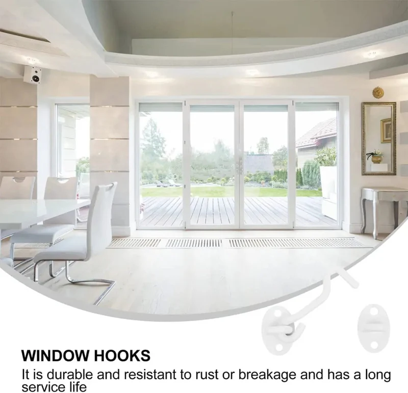 Heavy Duty Stainless Steel Gate Hook And Eye Latch Lock For Door Window Garage Shed Cabinet Hardware Featuring Straight Up Tough Rust Resistant Build And Slick Swivel Action For Any Home Project