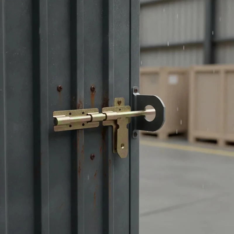 Rock Solid Slide Bolt Gate Latch Rust Proof Galvanized Steel Hardware With Tight Strike Plate For Outdoor Barn Shed Door Lockdown Guard And No Sweat Weather Shielding