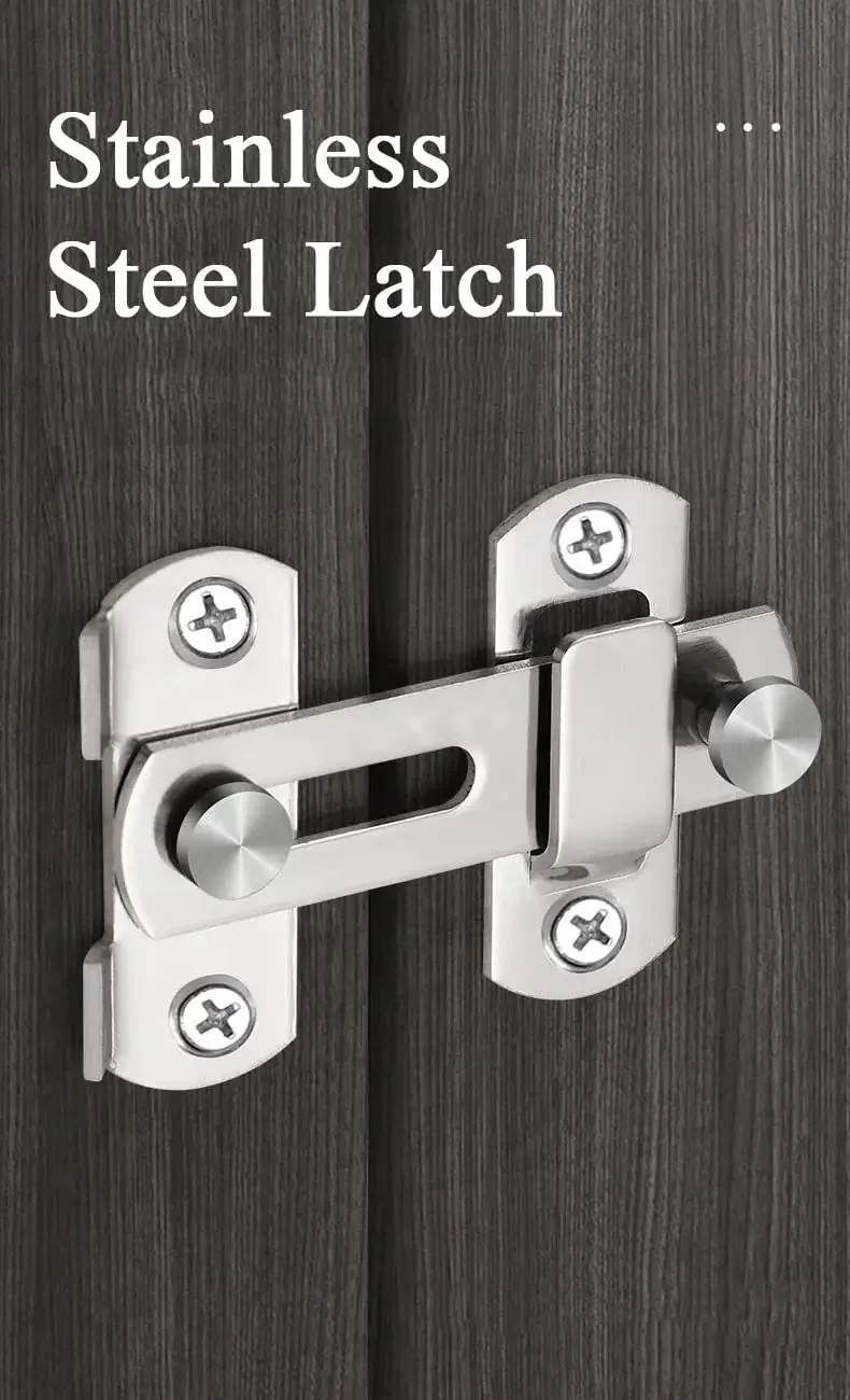 Lock Down Your Rig With This Stainless Steel Slide Bolt Door Lock Offering 90 Degree Rotation Ideal For Gates Sheds Windows And Cabinets Plus Heavy Duty Rust Resistant Design Keeps Your Garage Secure While Adding Pro Reliability To Every DIY Project
